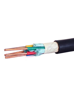Halogen-free low smoke flame retardant plastic insulated power cable